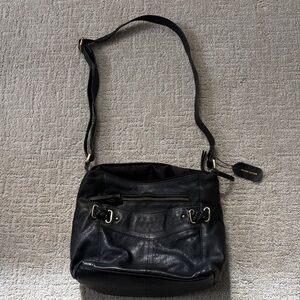 Chic Black Leather Shoulder Bag